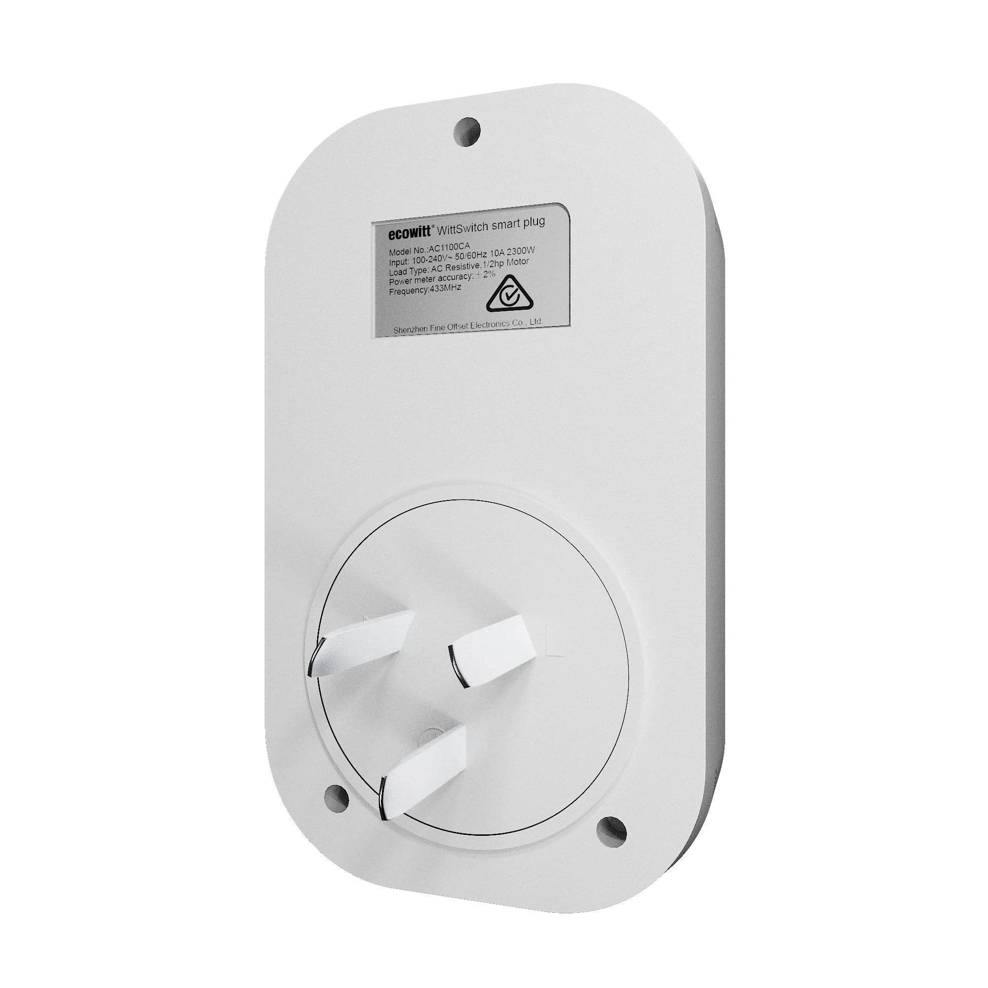 Ecowitt AC1100 IoT Smart Plug Smart Home WiFi lizdas veikia su Ecowitt ...